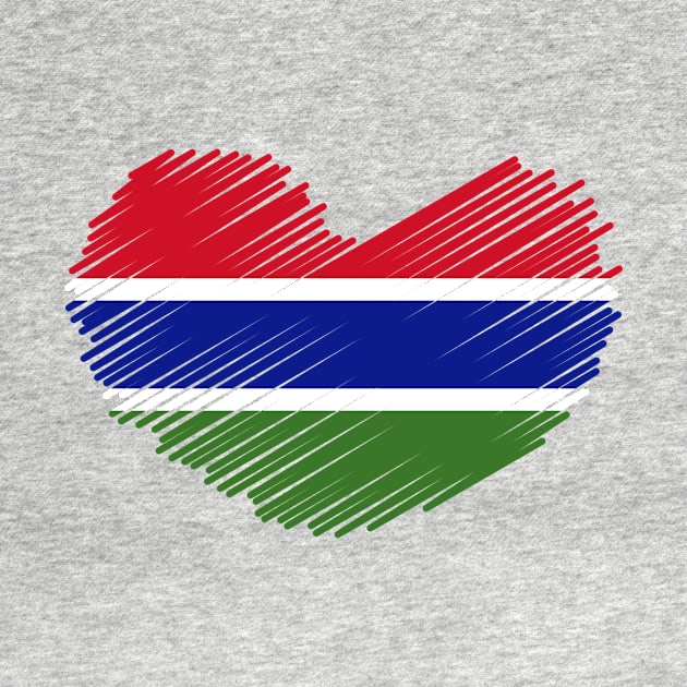 Gambia Heart Flag Design by Sanu Designs